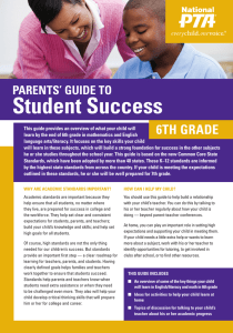 Student Success 6TH GRADE PARENTS’ GUIDE TO