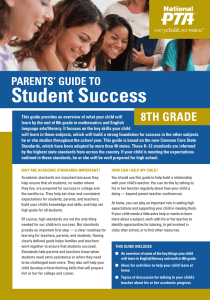 Student Success 8TH GRADE PARENTS’ GUIDE TO
