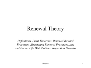 Renewal Theory