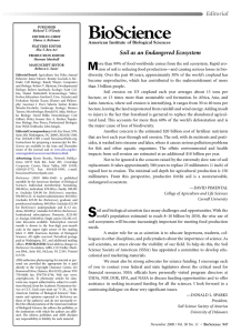 M Soil as an Endangered Ecosystem Editorial