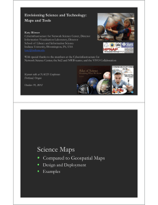 Envisioning Science and Technology: Maps and Tools