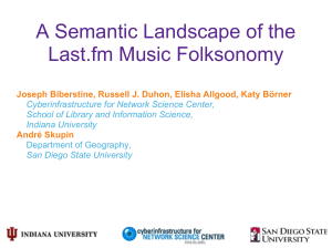 A Semantic Landscape of the Last.fm Music Folksonomy