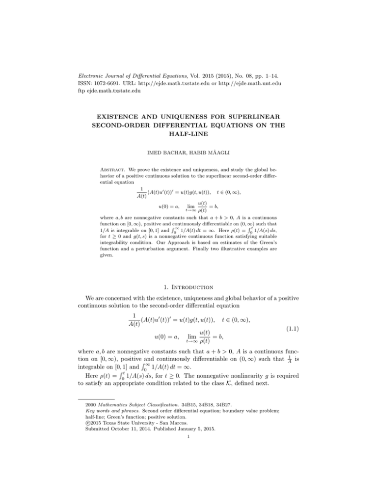 Electronic Journal of Differential Equations, Vol. 2015 (2015), No. 08,... ISSN: 1072-6691. URL:  or