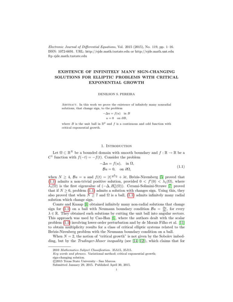 Electronic Journal of Differential Equations, Vol. 2015 (2015), No. 119,... ISSN: 1072-6691. URL:  or