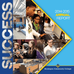 2014-2015 Report ANNUAL Muskegon Community College
