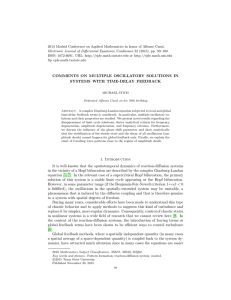 2014 Madrid Conference on Applied Mathematics in honor of Alfonso... Electronic Journal of Differential Equations, Conference 22 (2015), pp. 99–109.