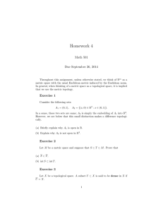 Homework 4 Math 501 Due September 26, 2014