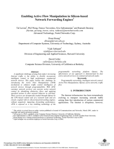 Enabling Active Flow Manipulation in Silicon-based Network Forwarding Engines