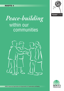 Peace-building within our communities ROOTS