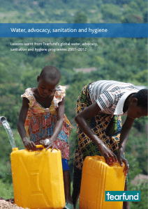 Water, advocacy, sanitation and hygiene sanitation and hygiene programme 2007–2012