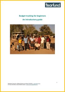 Budget tracking for beginners An introductory guide 1