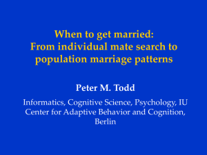 When to get married: From individual mate search to population marriage patterns