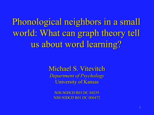 Phonological neighbors in a small world: What can graph theory tell