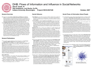 DHB: Flows of Information and Influence in Social Networks