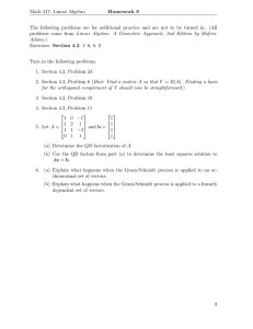Math 317: Linear Algebra Homework 9