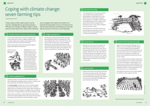 Coping with climate change: seven farming tips agriculture
