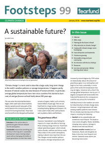 Footsteps  99 A sustainable future?
