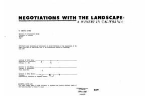 NEGOTIATIONS  WITH  THE  LANDSCAPE Y NOW:A WINER
