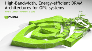 High-Bandwidth, Energy-efficient DRAM Architectures for GPU systems