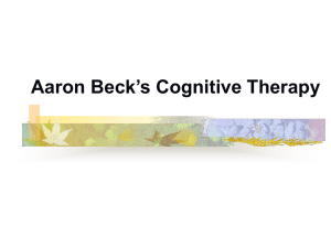 Aaron Beck’s Cognitive Therapy