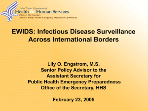 EWIDS: Infectious Disease Surveillance Across International Borders