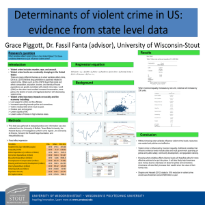 Determinants of violent crime in US: evidence from state level data Results