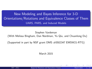 New Modeling and Bayes Inference for 3-D