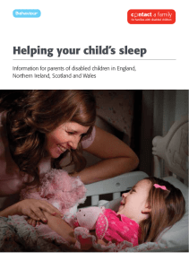Helping your child’s sleep Northern Ireland, Scotland and Wales Behaviour