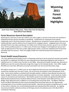 Wyoming 2011 Forest Health