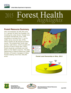 Forest Health highlights 2015 OHIO