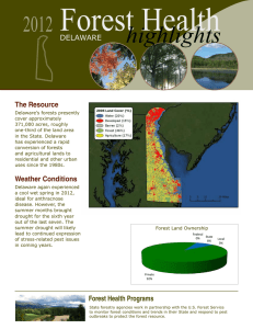 Forest Health highlights 2012 DELAWARE