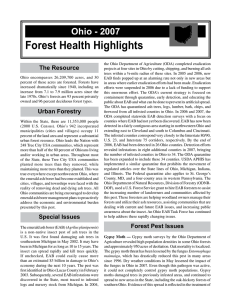 Forest Health Highlights Ohio - 2007 The Resource
