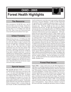 Forest Health Highlights OHIO - 2005 The Resource