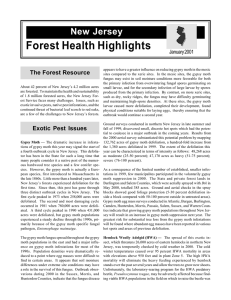 Forest Health Highlights New Jersey The Forest Resource January 2001
