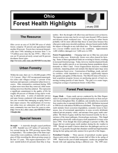 Forest Health Highlights Ohio The Resource January 2000