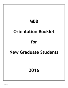 MBB  Orientation Booklet for
