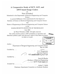 A  Comparative  Study  of  DCT, ... DWT-based  Image  Coders Warit  Wichakool