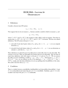 IEOR 290A – L 16 O 1 Deﬁnitions