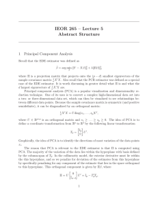 IEOR 265 – Lecture 5 Abstract Structure 1 Principal Component Analysis