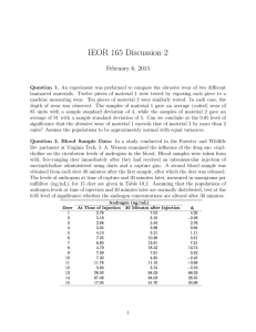 IEOR 165 Discussion 2 February 6, 2015