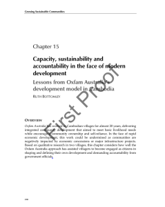 Proof First Capacity, sustainability and accountability in the face of modern