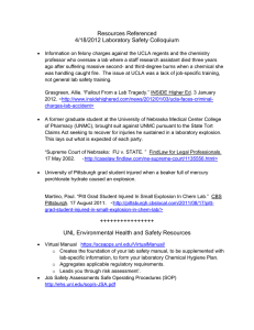Resources Referenced 4/18/2012 Laboratory Safety Colloquium