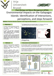Environmental impacts on the Galapagos Islands: Identification of interactions,