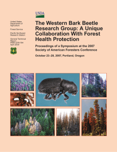 The Western Bark Beetle Research Group: A Unique Collaboration With Forest Health Protection