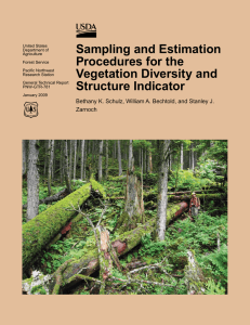 Sampling and Estimation Procedures for the Vegetation Diversity and Structure Indicator
