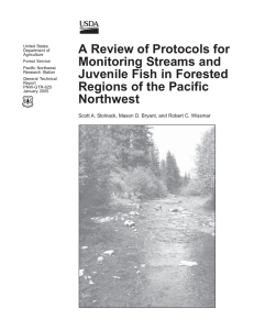 A Review of Protocols for Monitoring Streams and Juvenile Fish in Forested