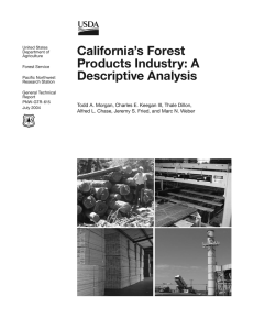 California’s Forest Products Industry: A Descriptive Analysis