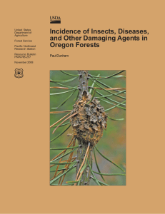 Incidence of Insects, Diseases, and Other Damaging Agents in Oregon Forests