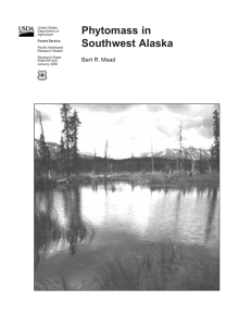 Phytomass in Southwest Alaska Bert R. Mead