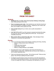 PROM TIPS SHEET Students